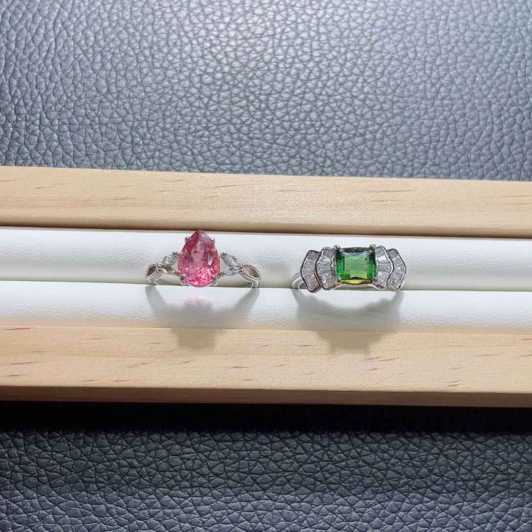 戒指未镶嵌碧玺多样性发其一