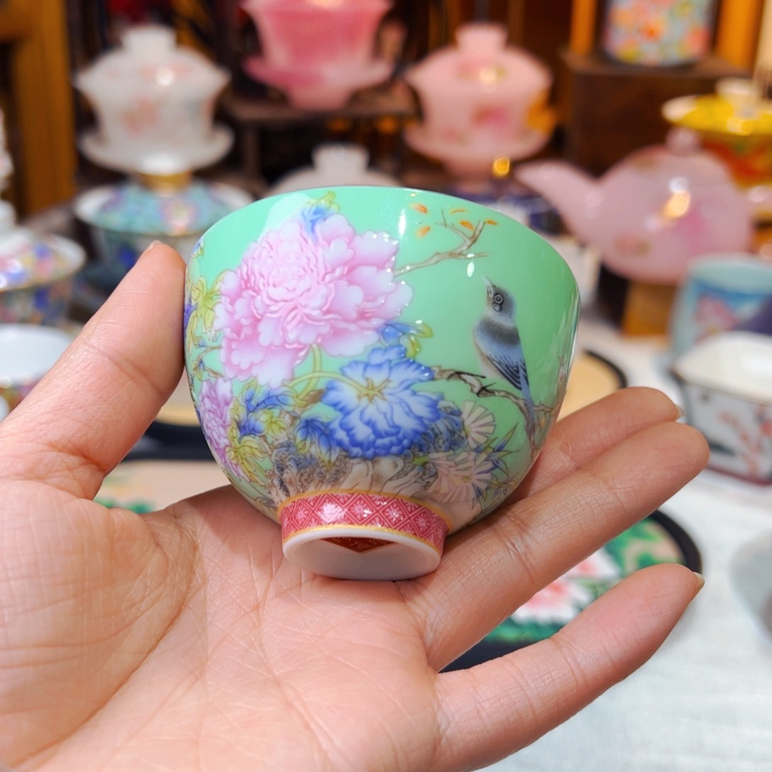 高货羊脂玉瓷陶瓷茶具