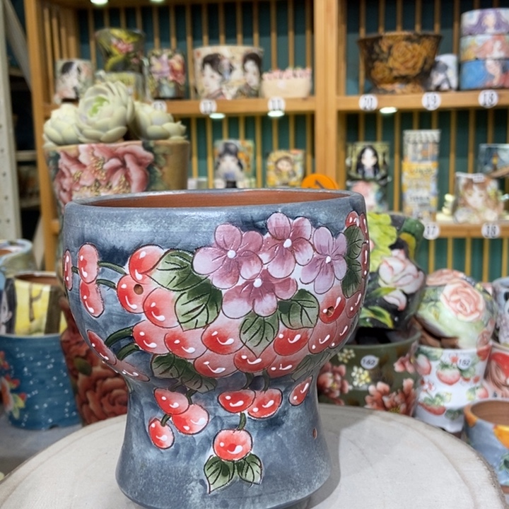 红陶景德镇艺术手绘作品