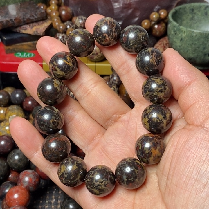 纯铜石英石喜*天宝金刚卡16圆珠