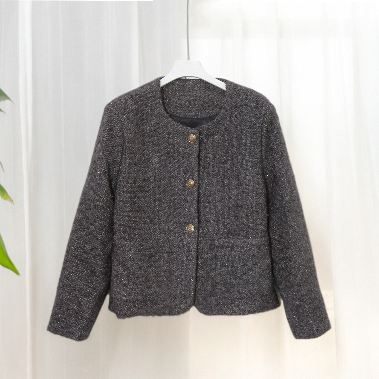 法式小香风气质名媛风百搭女士爆款秋季新款外套棉服女士6C889