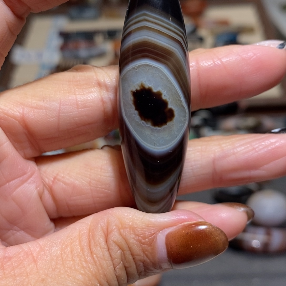 面***纱玛瑙/玉髓合金手链