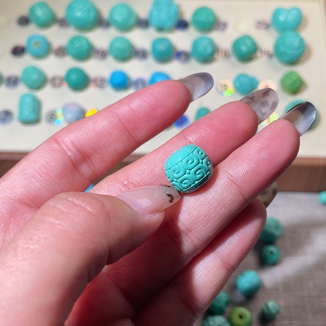 手工雕刻配饰配珠卡12+微瑕