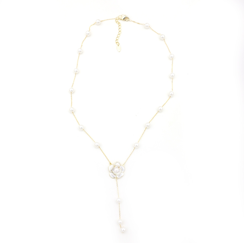 铜合金项链 设计师款时尚轻奢项链长款颈链~3921