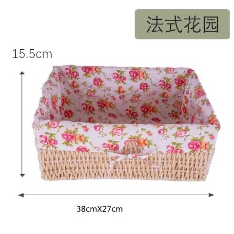 大容量脏衣篮收纳筐盒藤编猫窝法式草编长方形置物可爱家用清仓