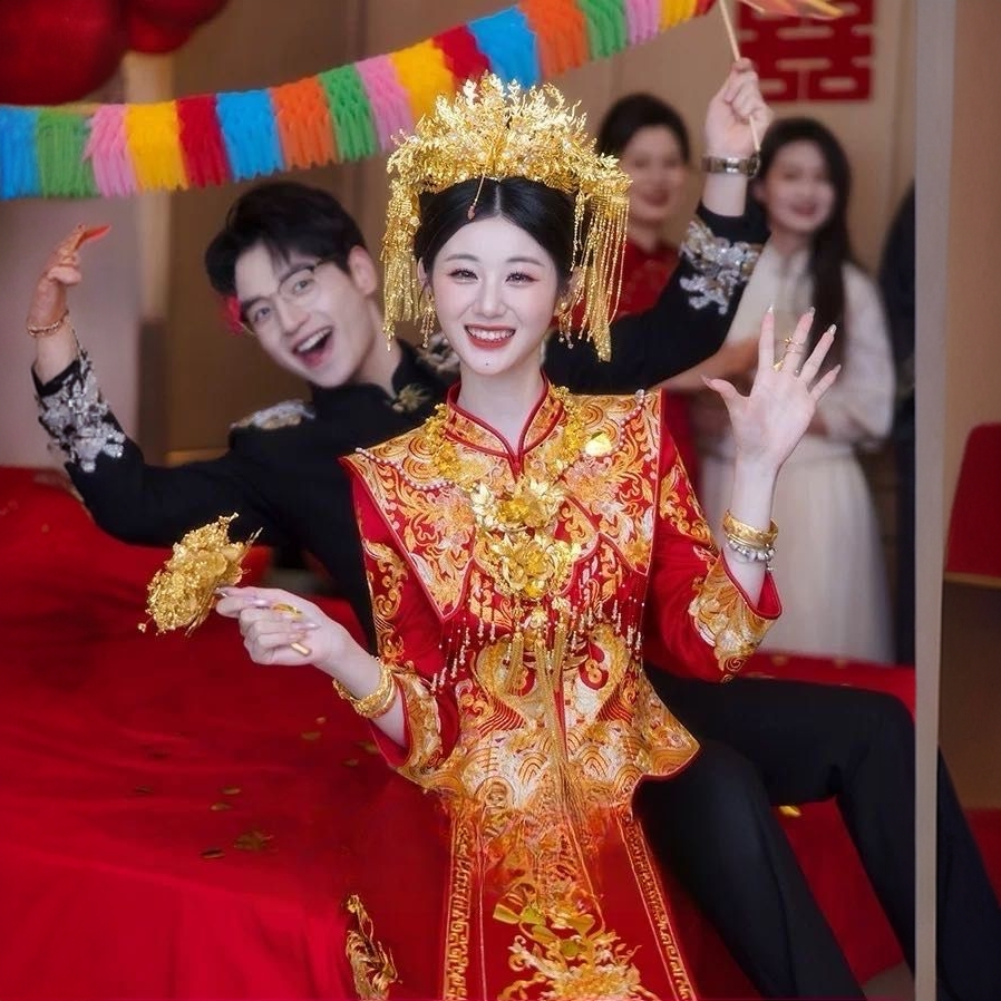 秀禾服婚服2025新款高端褂皇龙凤褂新娘中式嫁衣结婚敬酒服出阁服