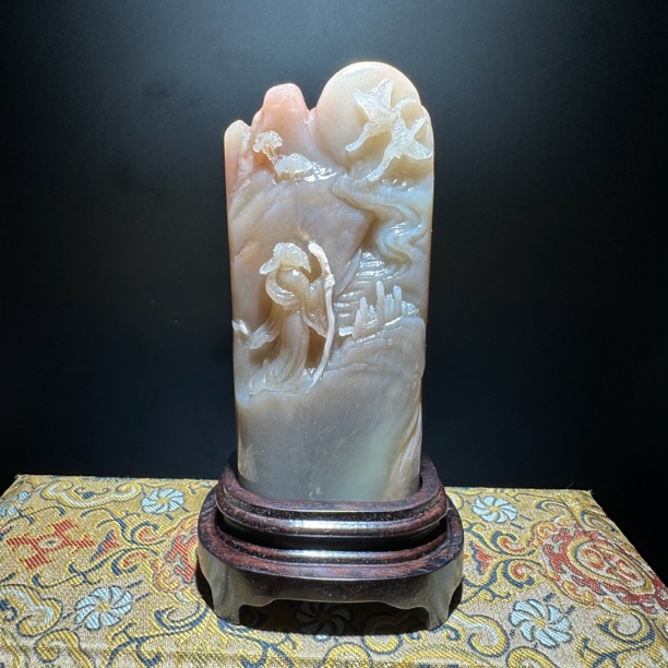 寿山老善伯石高浮雕·林宜惠作