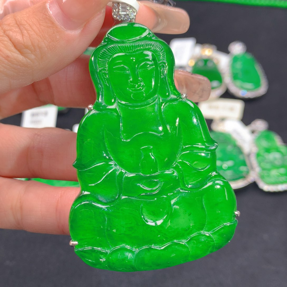 翡翠颈饰银S925镶嵌111111111111