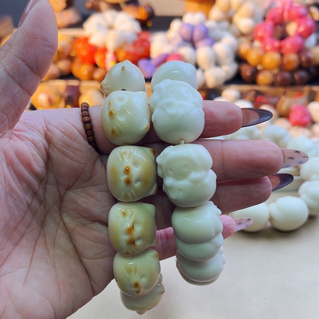 琴***！菩提根/象牙果手串琴瑟和鸣/