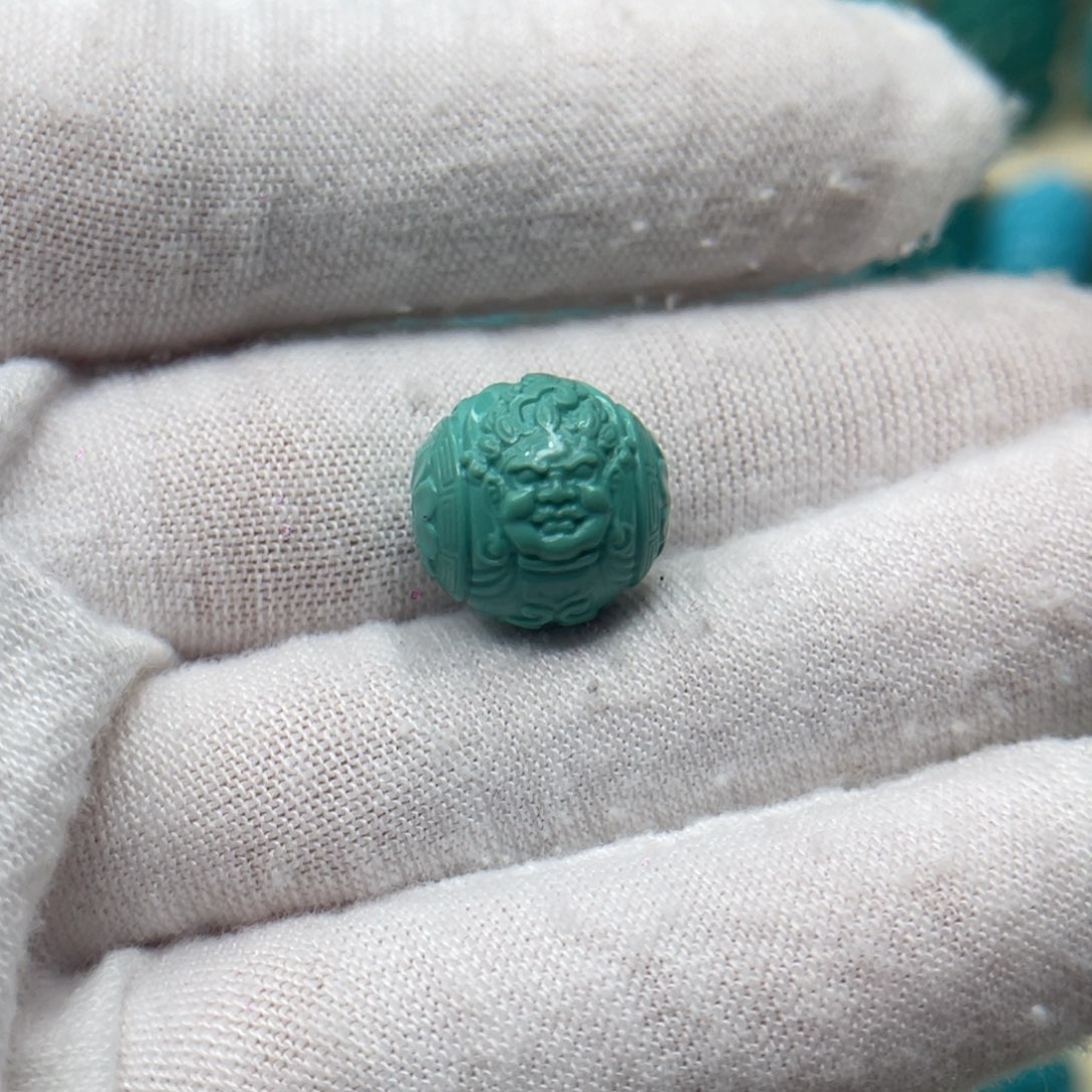 绿松石未镶嵌颈饰卡12.5