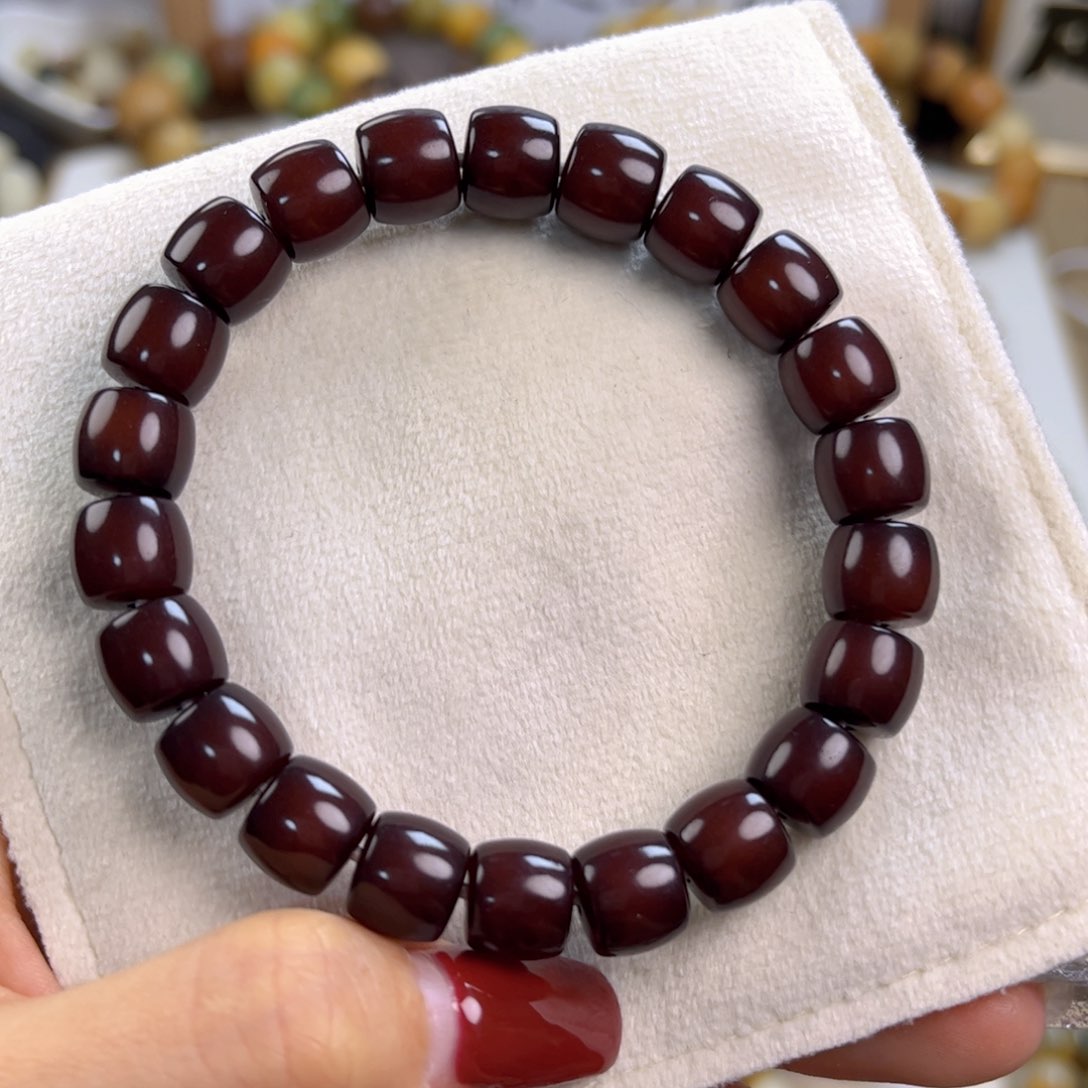 菩提根/象牙果手串车厘直切