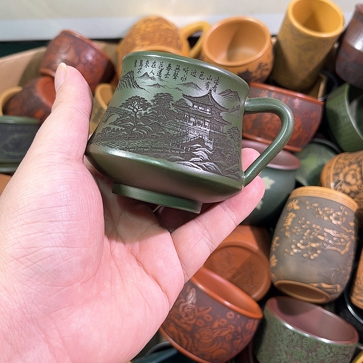 茶杯紫砂全手工紫砂主任杯