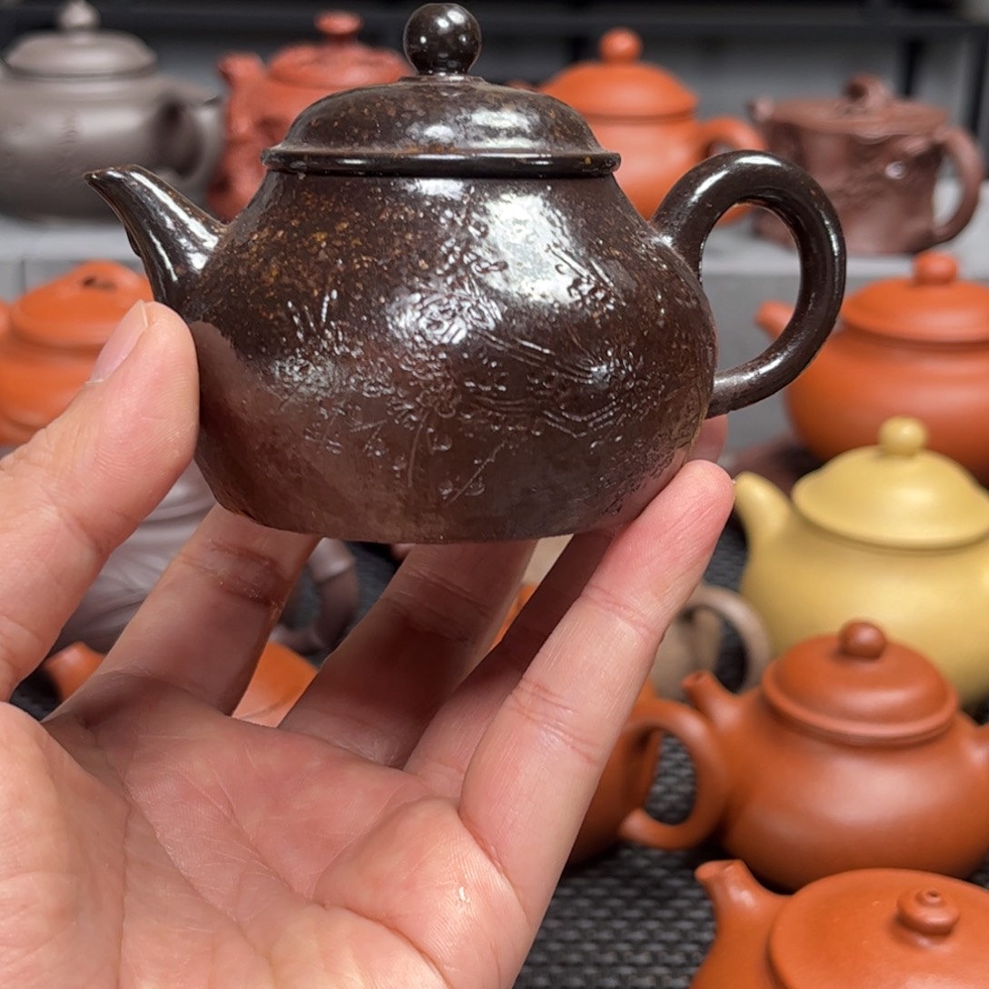 紫砂茶壶晓*紫砂艺术茶具套装段泥柴烧