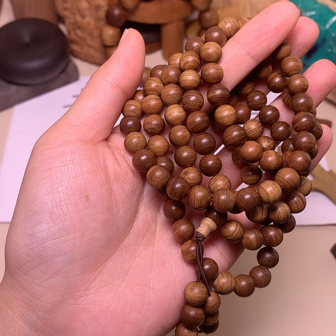 【闪购商品】檀香木手串/手链檀香0.8/108檀香王