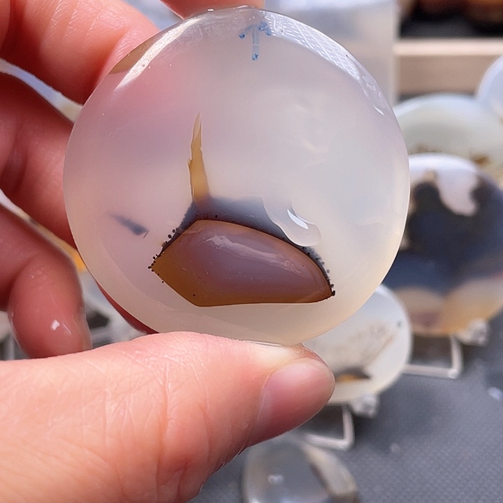 玛瑙/玉髓吊坠(不含链)未镶嵌