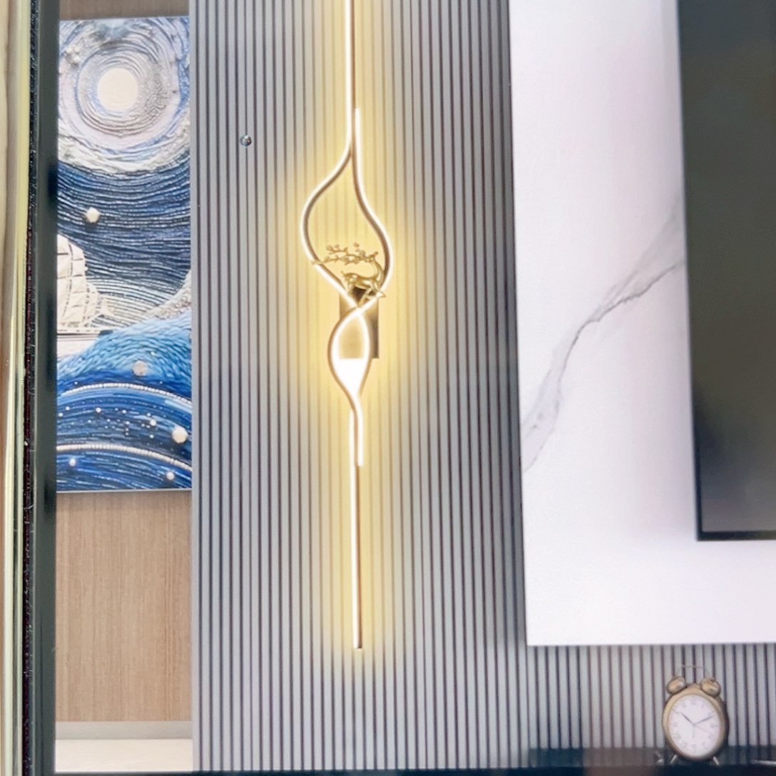 左款黑色麋鹿 1.2米 离线语音 1 盏