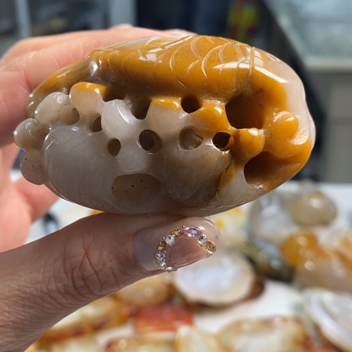 玛瑙/玉髓吊坠(不含链)未镶嵌
