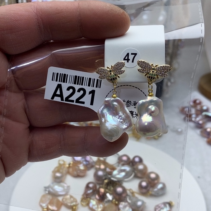 合金项链淡水珍珠221
