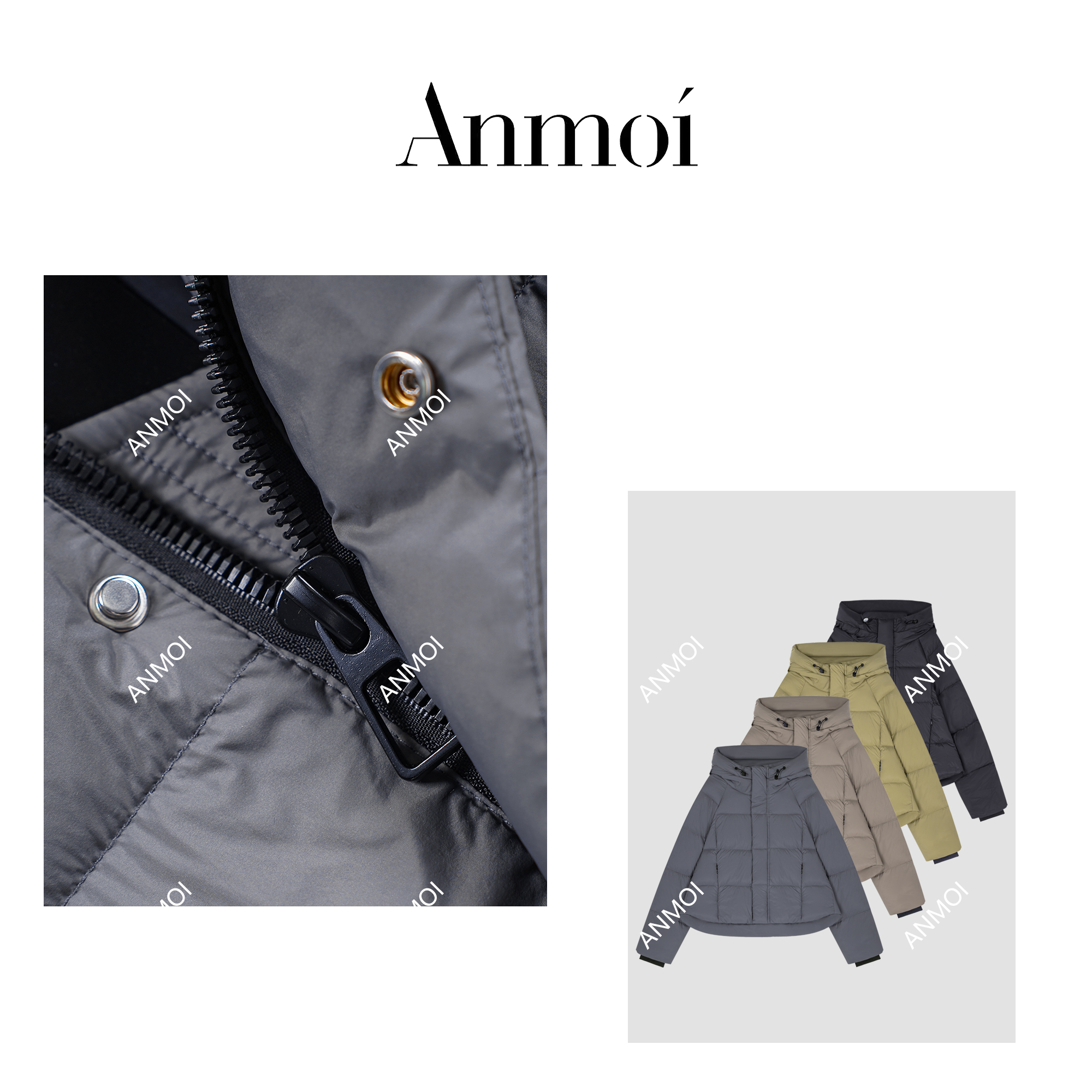 ANMOIII【安安 年度 宠粉专属】'春和景明'冬季保暖白鸭绒女羽绒服