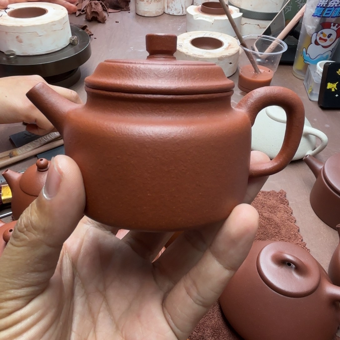紫砂茶壶德钟壶红降坡150CC
