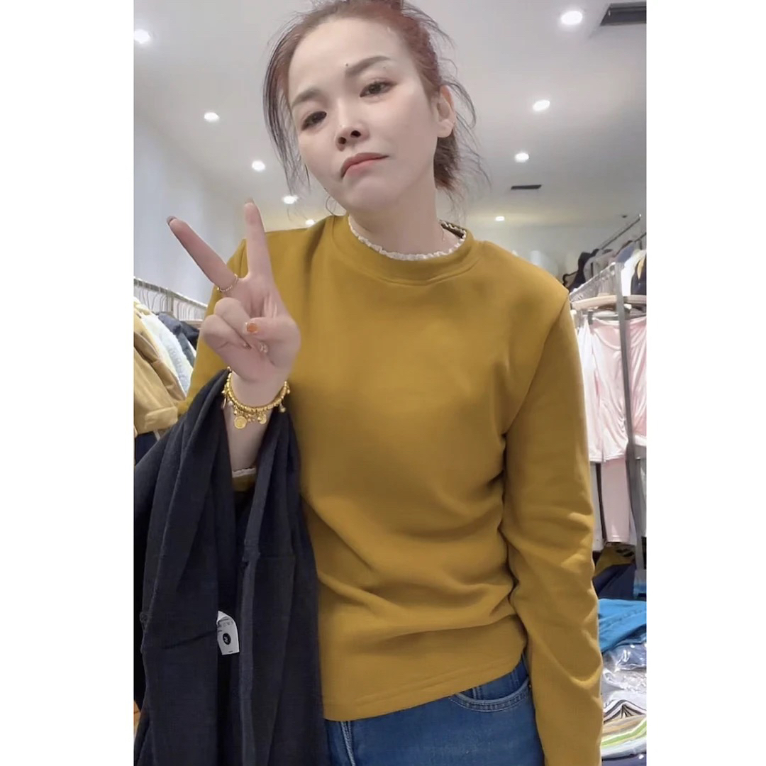603韩系花边德容打底衫