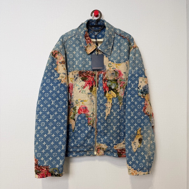 未使用 LouisVuitton/路易威登 花卉糜烂牛仔外套/48/编号11959