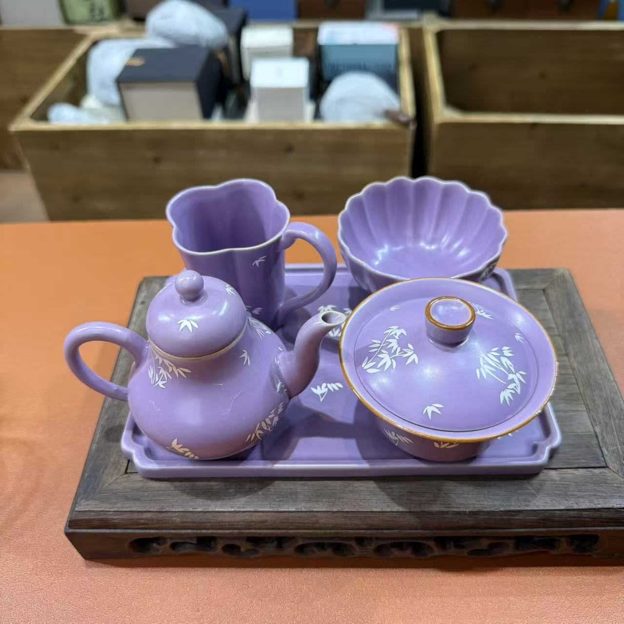 （胡子茶器）紫汝茶壶盖碗套组 MC060