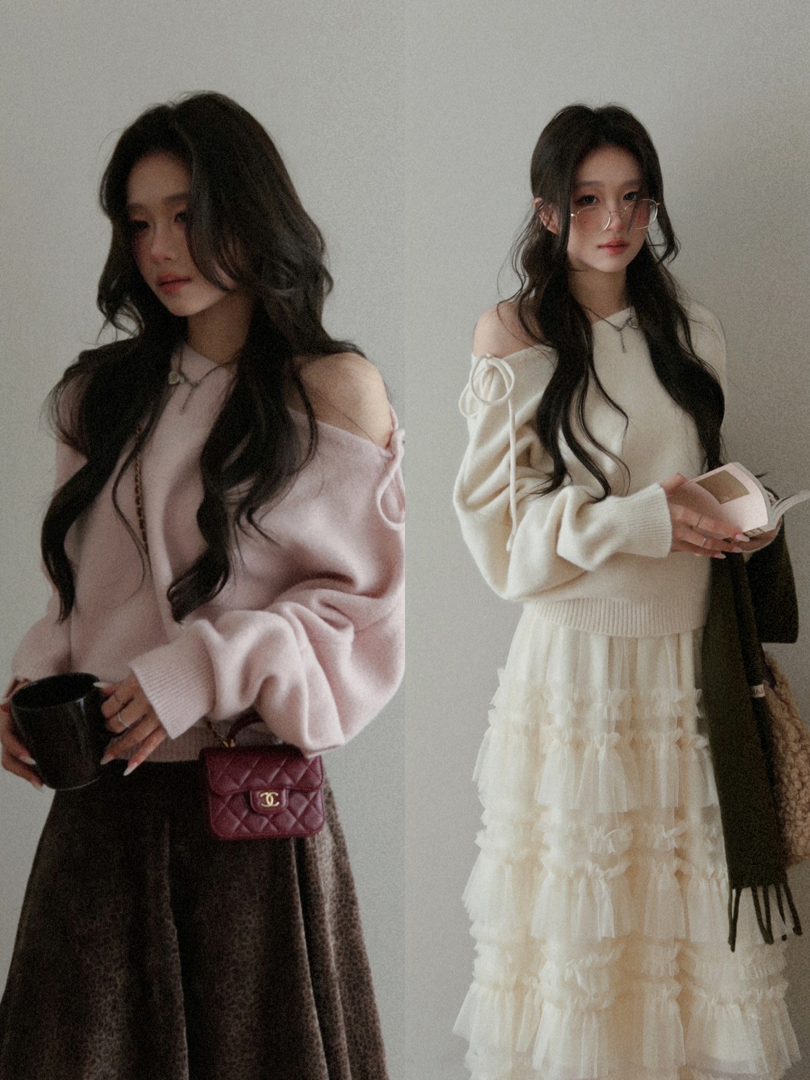 vuillard【少女情诗Poetry】韩系甜美慵懒风秋冬氛围感毛针织上衣