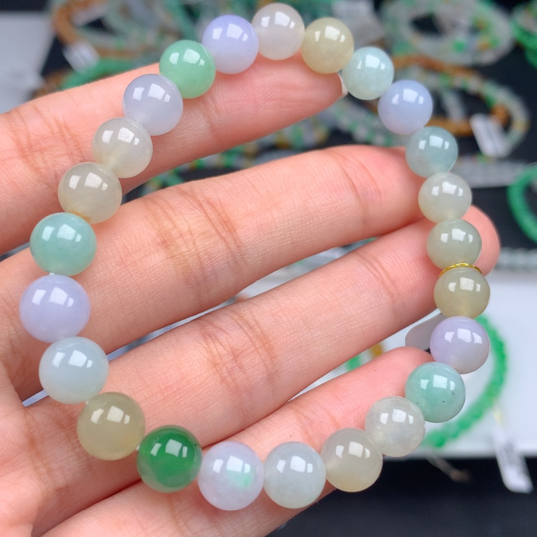 翡翠手链未镶嵌卡