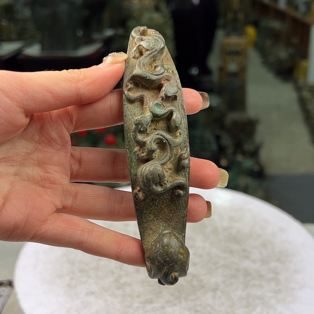 铜代钩纯铜工艺品手把件