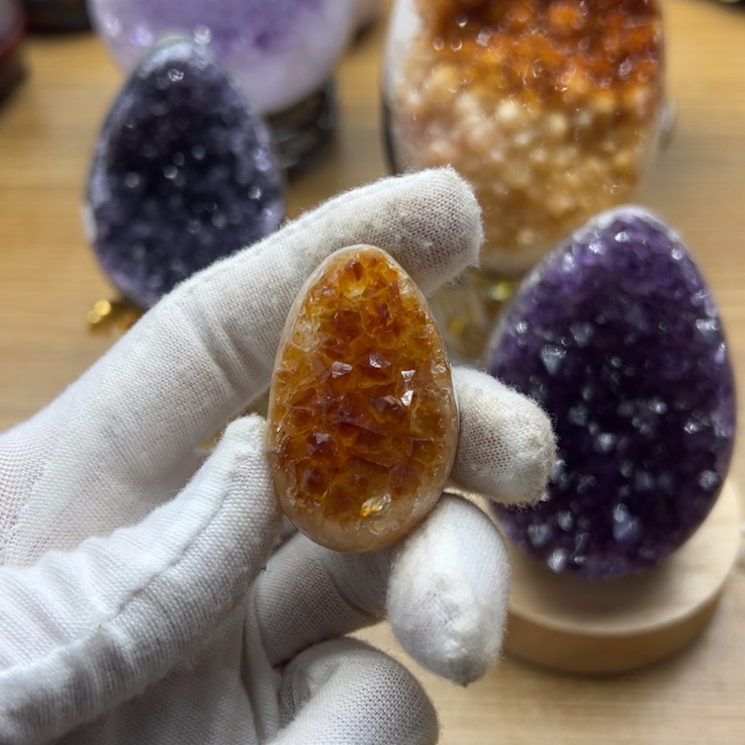 水晶摆件未镶嵌龙蛋12