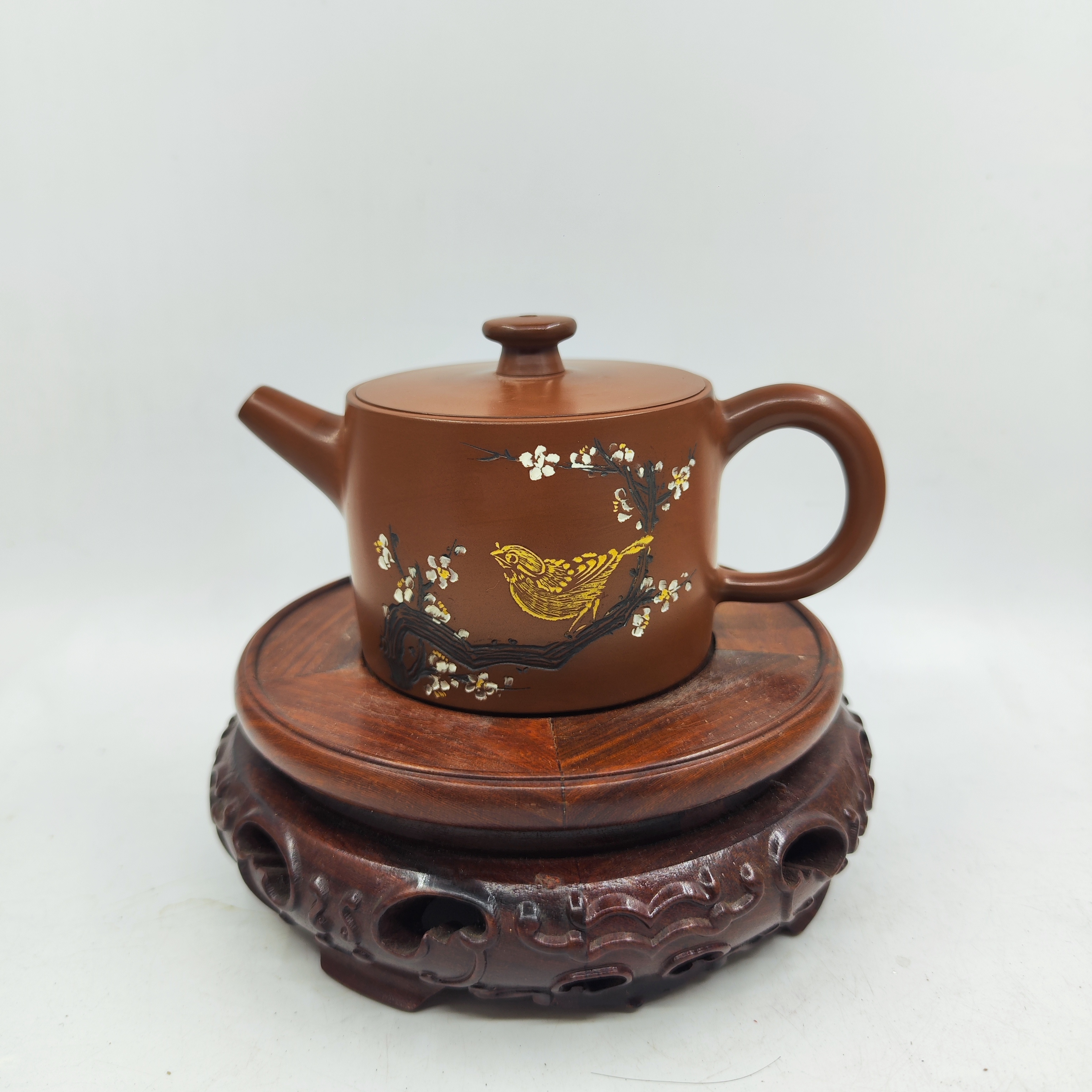 约180毫升左右漫山壶喜上眉梢纯手工 泡茶广西钦州坭兴陶茶壶