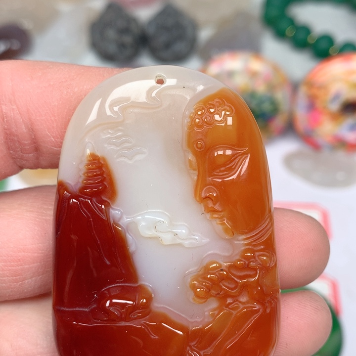 玛瑙/玉髓颈饰未镶嵌影*