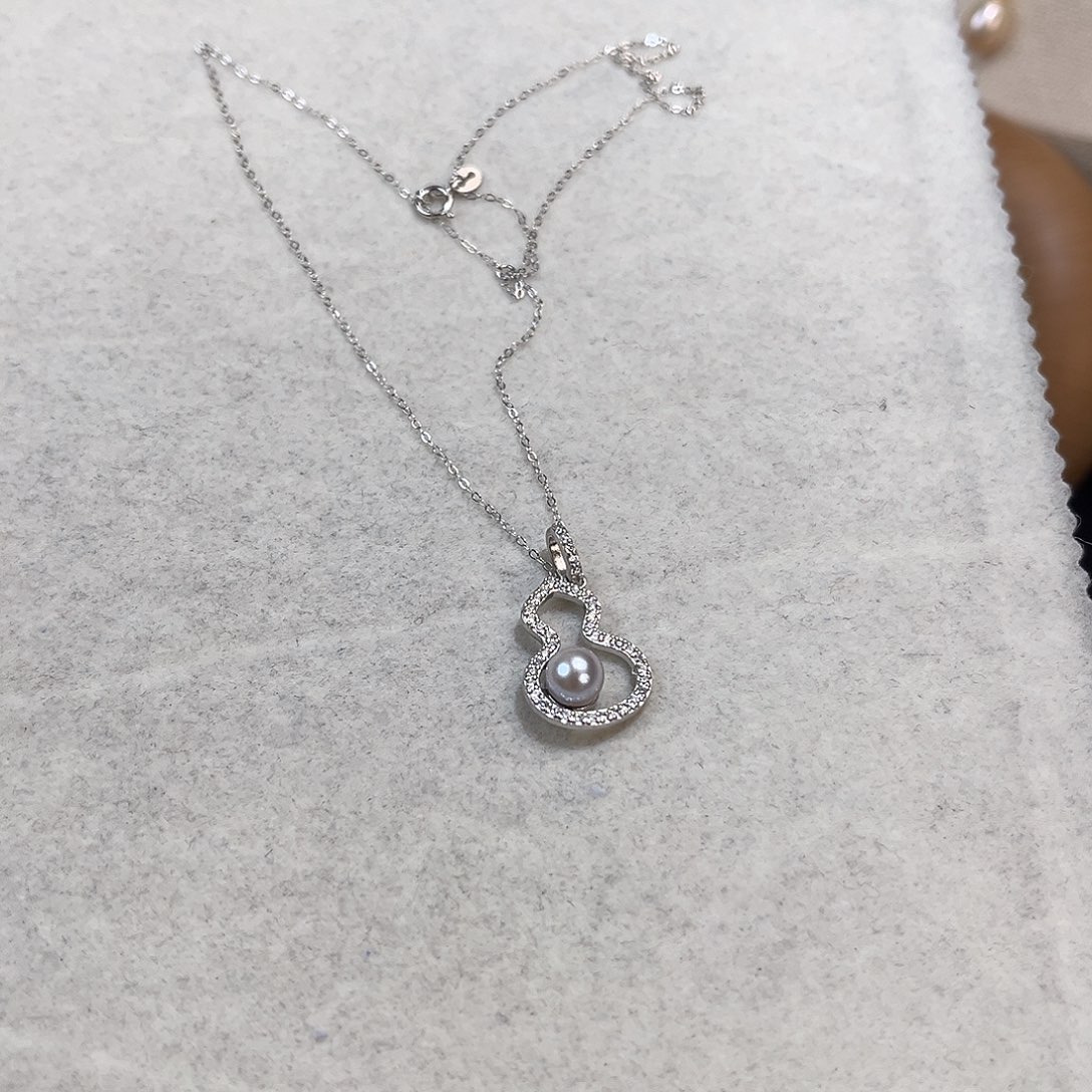 海水珍珠颈饰银S925镶嵌