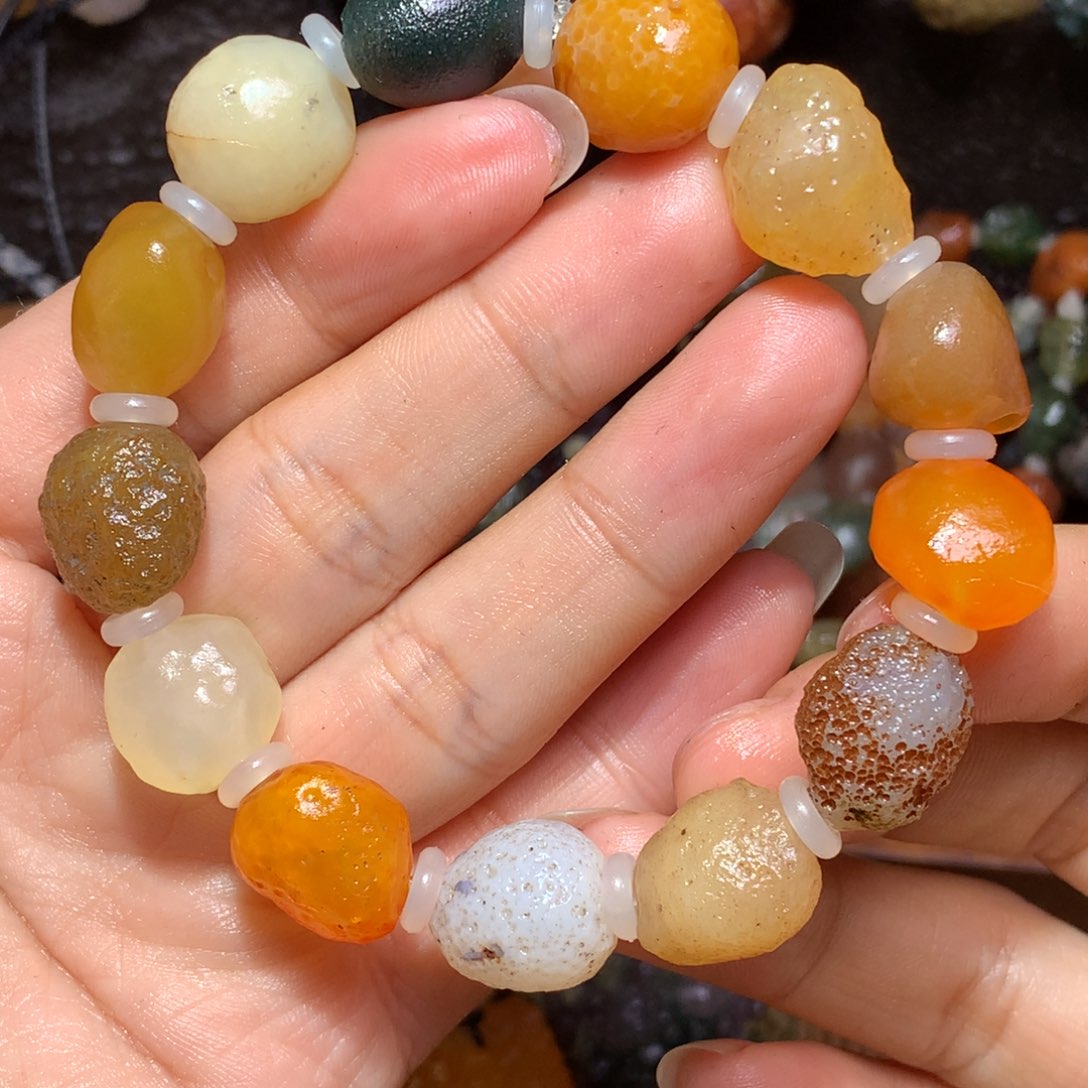 未镶嵌玛瑙/玉髓珠宝半成品