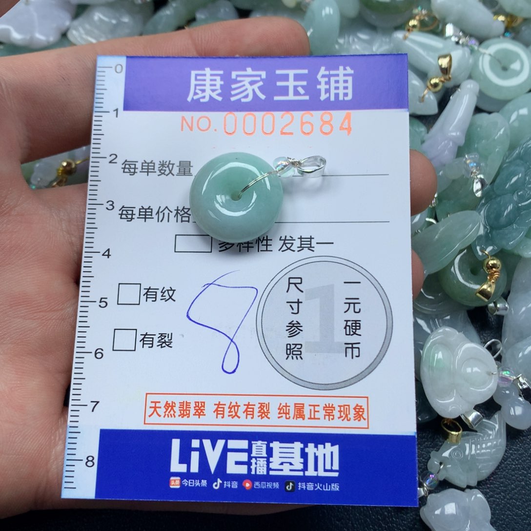 颈饰未镶嵌翡翠v