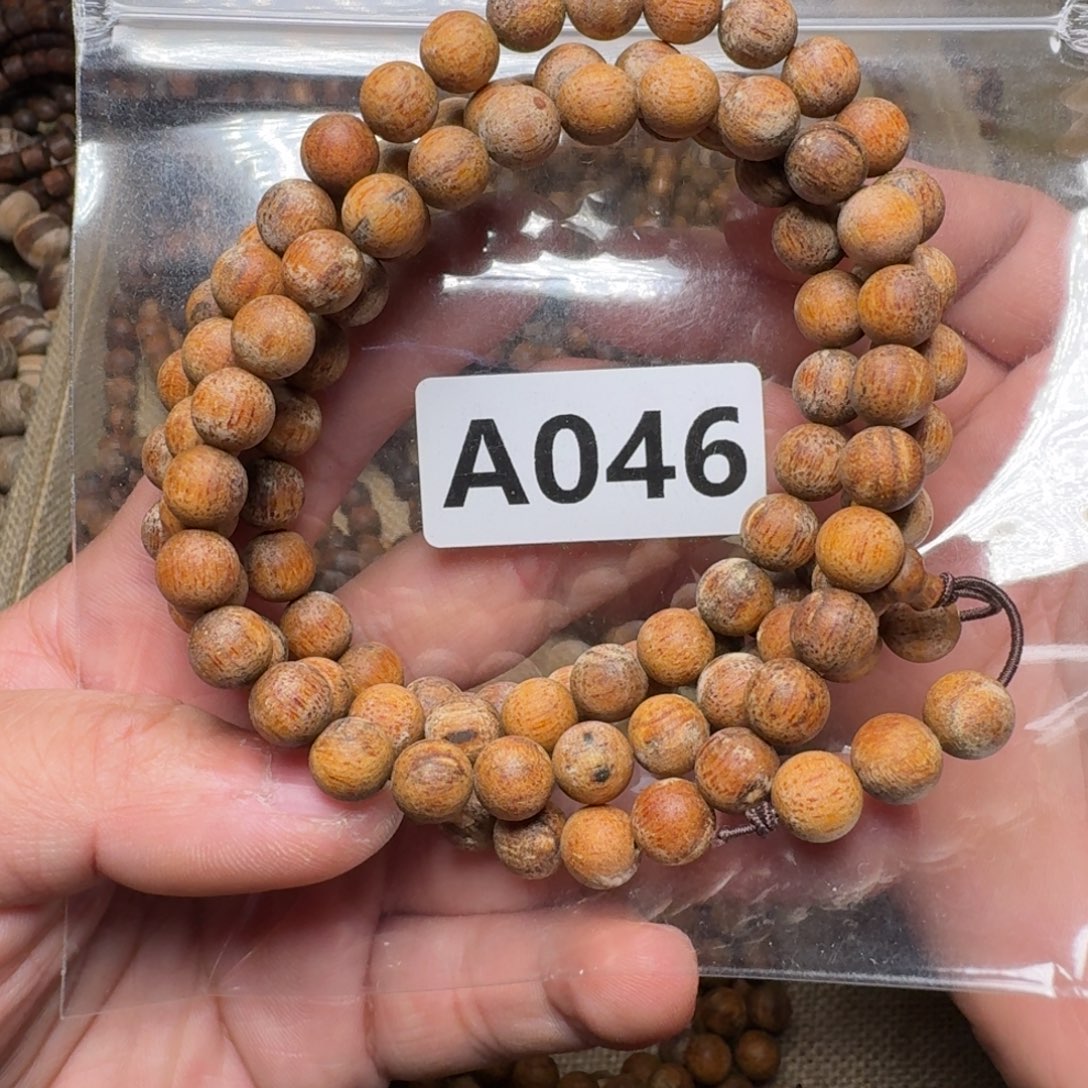 贡木手串/手链046印贡0.8/108白带