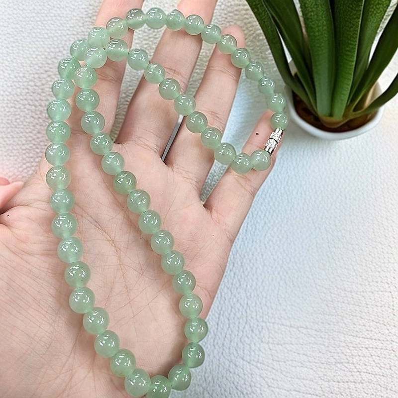 玉雅天成-XL027-冰晴水8毫米项链