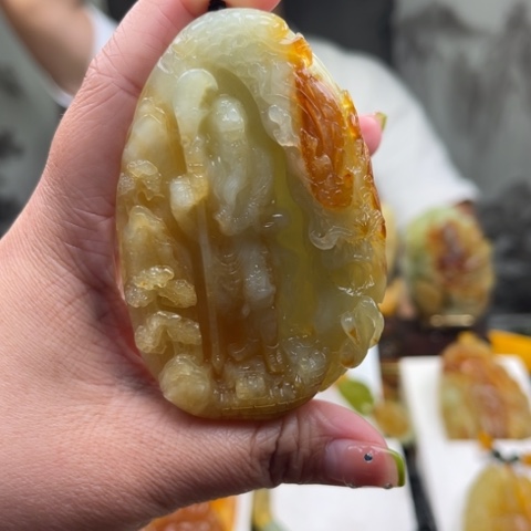 岫玉未镶嵌挂件合***！挂件