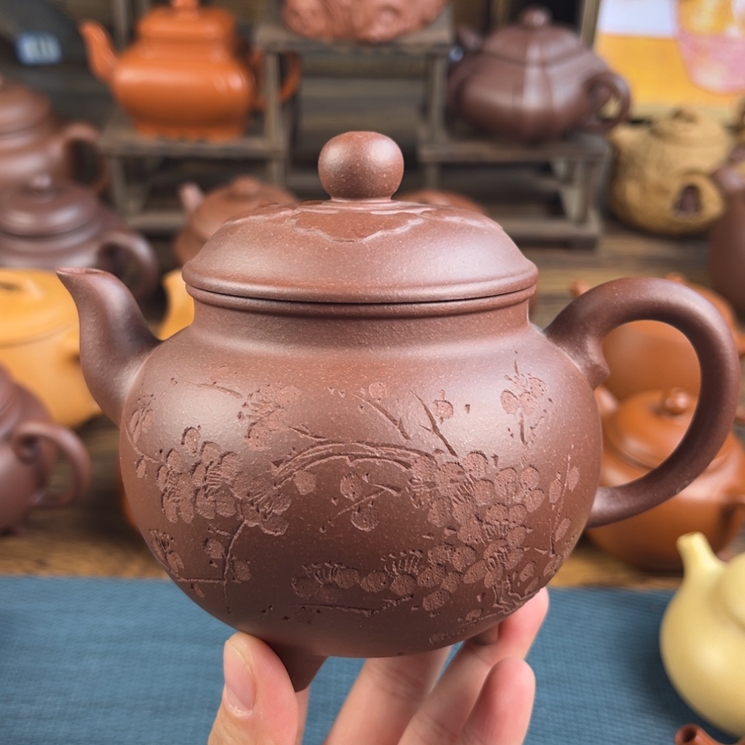 海***哥紫砂茶壶手工制作工艺精湛