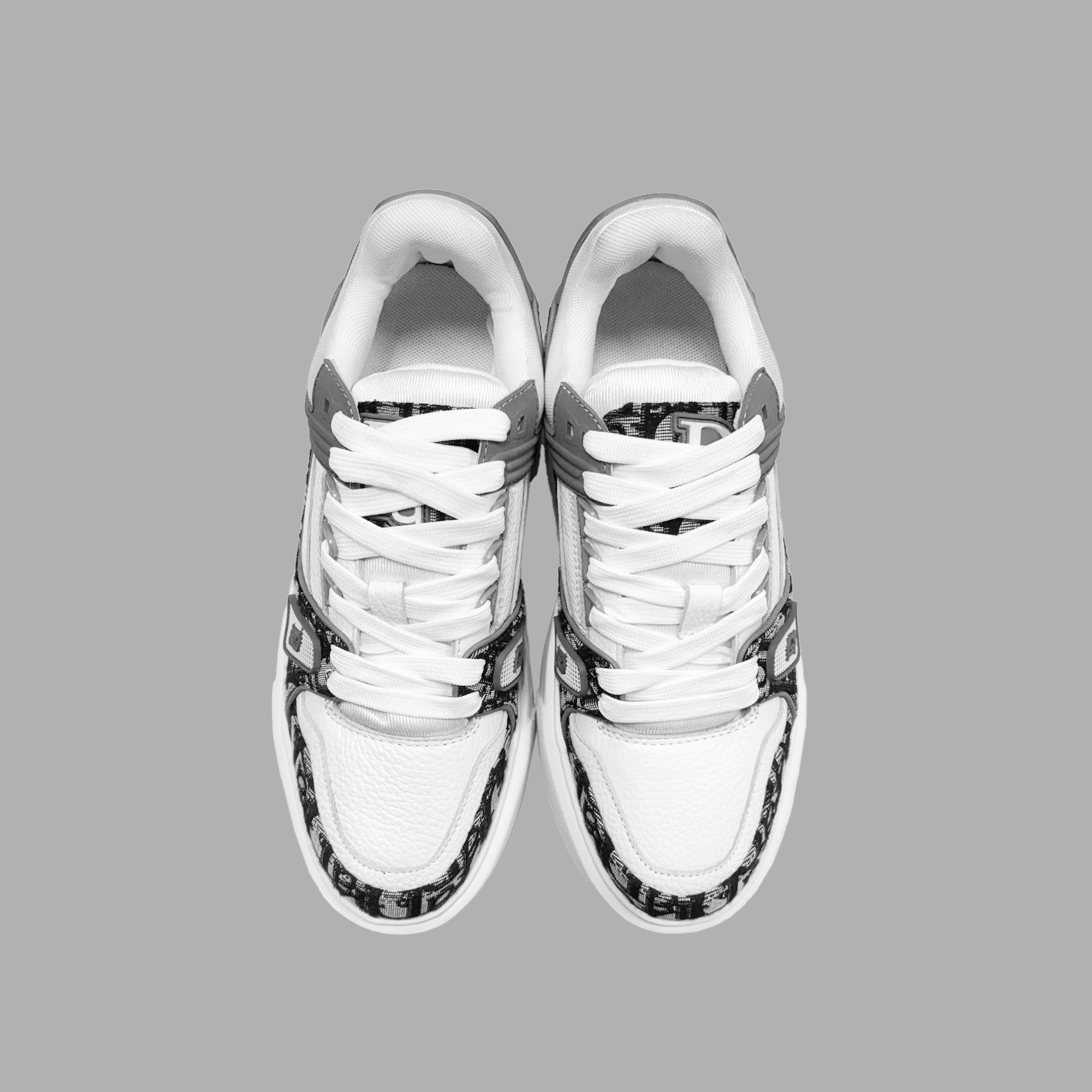 DIORA HEALY/迪奥海莉时尚新潮女款印花潮流圆头小白鞋33D0912002