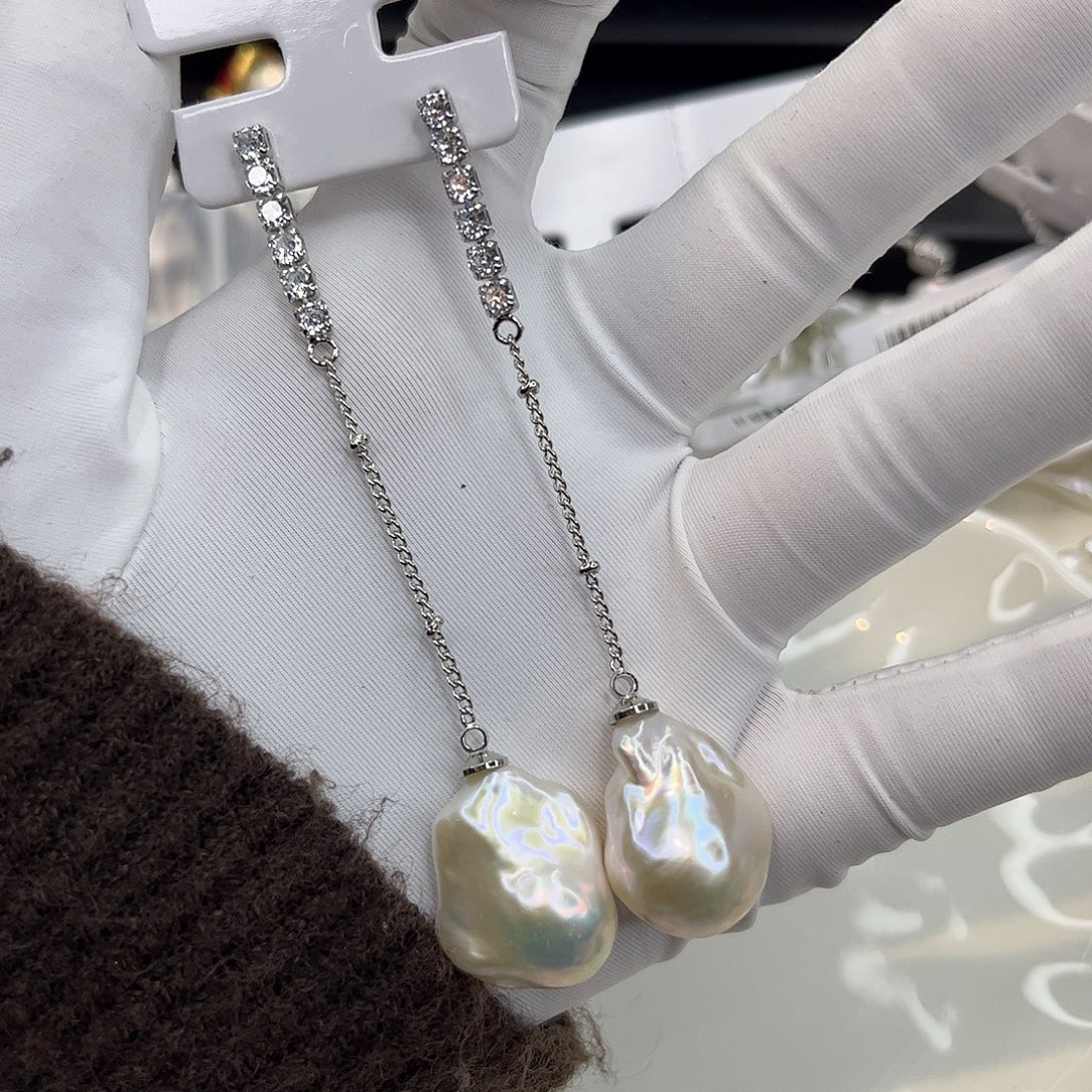 耳饰淡水珍珠合金