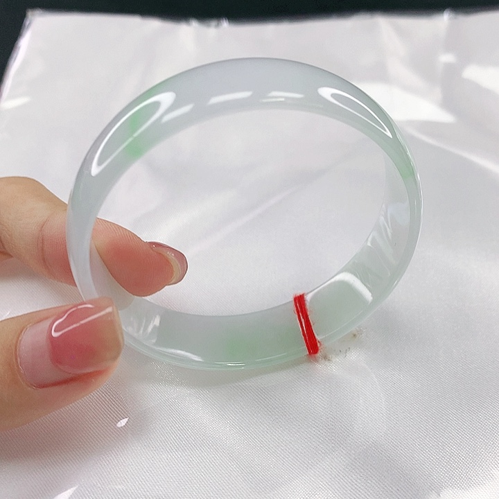 翡翠未镶嵌手镯圈51，05073