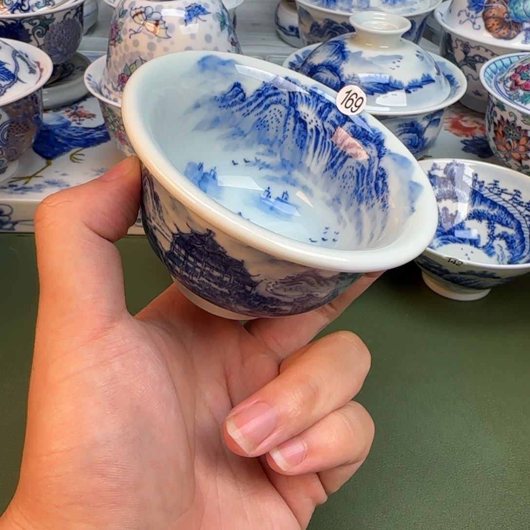 彦祖纯手工手绘茶具169