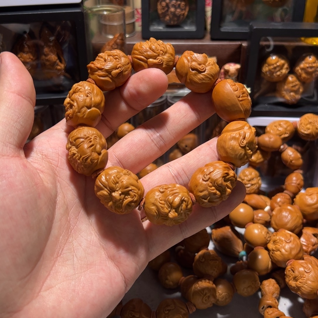 你***儿手串/手链橄榄核手工经典恶僧