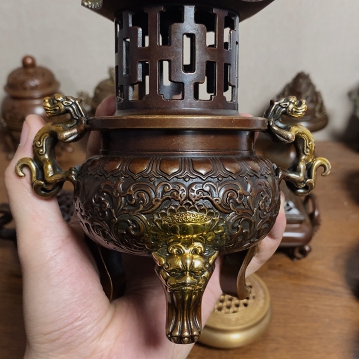 铜盛世铜炉铜器香炉工艺品