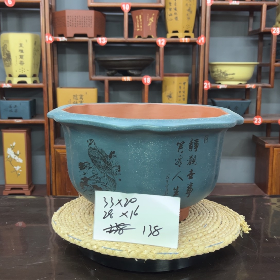 紫砂花盆紫砂花盆