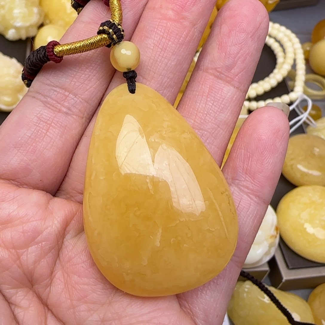 蜜蜡颈饰未镶嵌天然蜜蜡