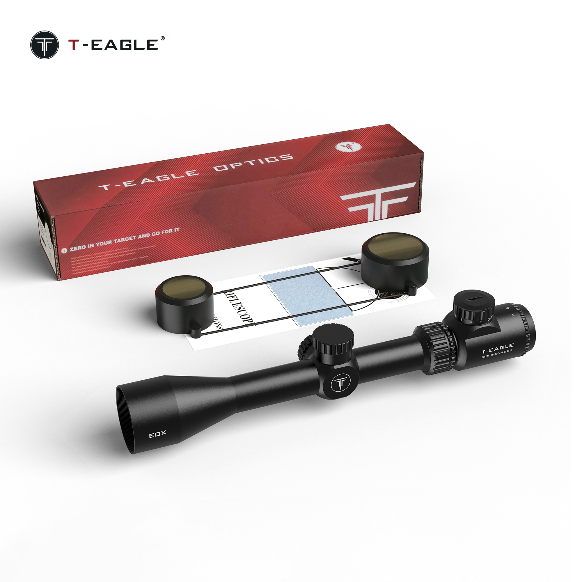 T-EAGLE/突鹰EOX3-9*40瞄准镜25.4管径高抗震防水带红绿灯