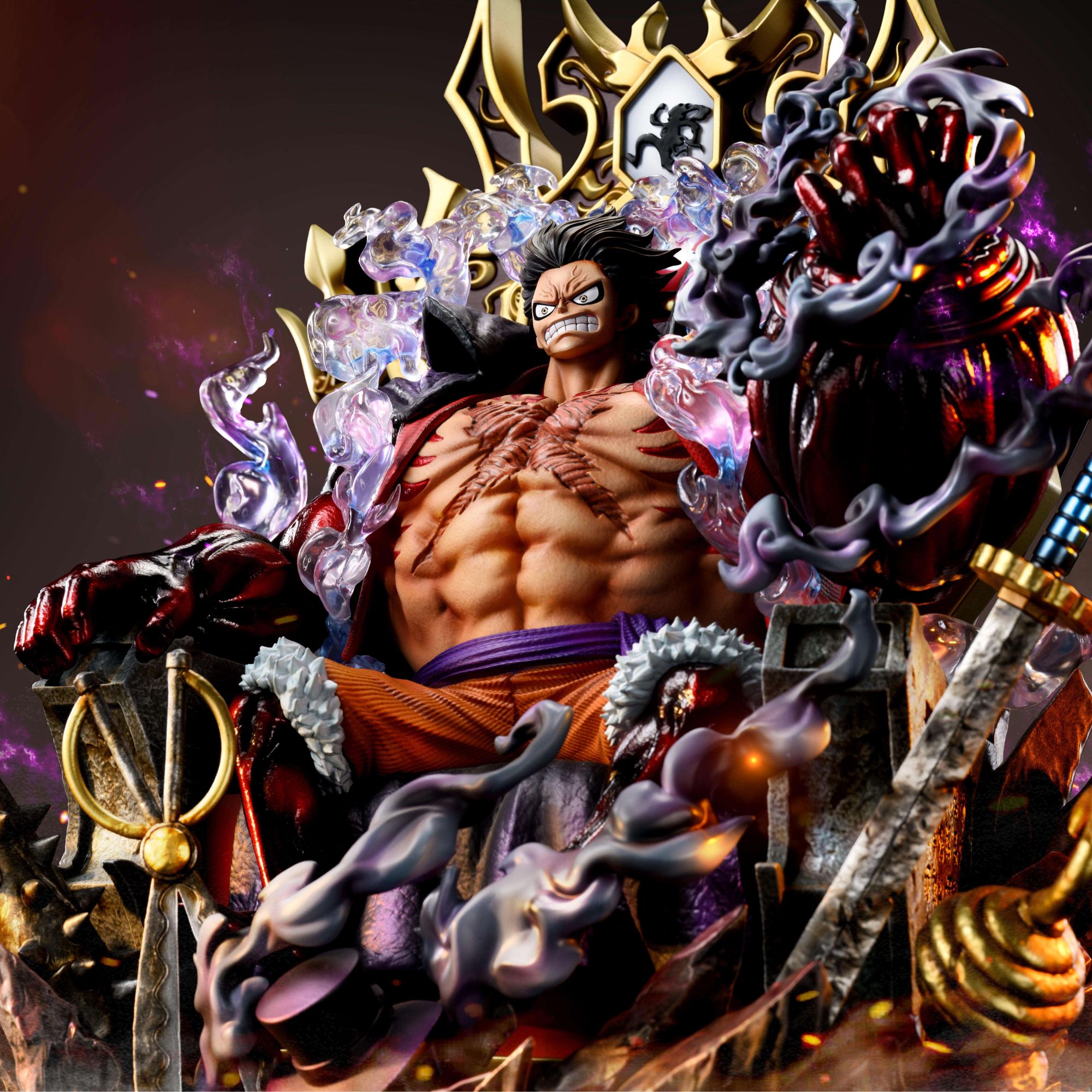 《肥陈GK》私人定制 TH 王座路飞 肌肉气球 双版本 GK雕像